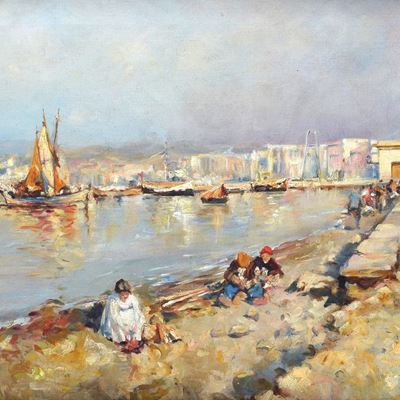 Veduta del Porto a Napoli