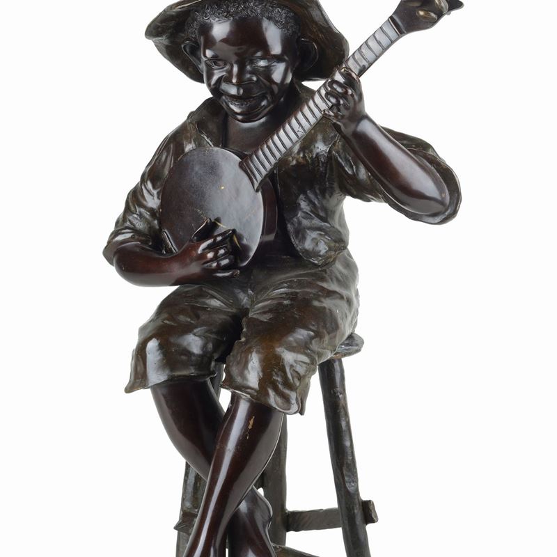 Anonimo, XIX Sec. - Suonatore di Banjo