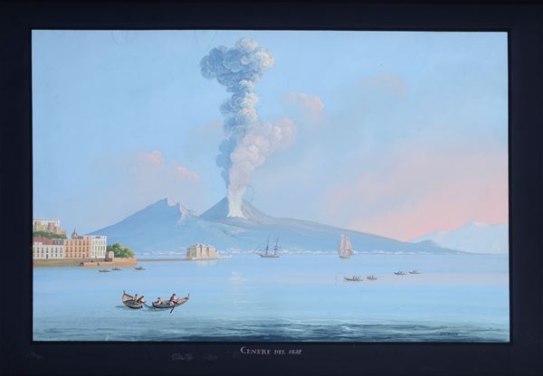 Giacinto Gigante - Vesuvius eruption