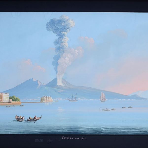 Giacinto Gigante - Vesuvius eruption