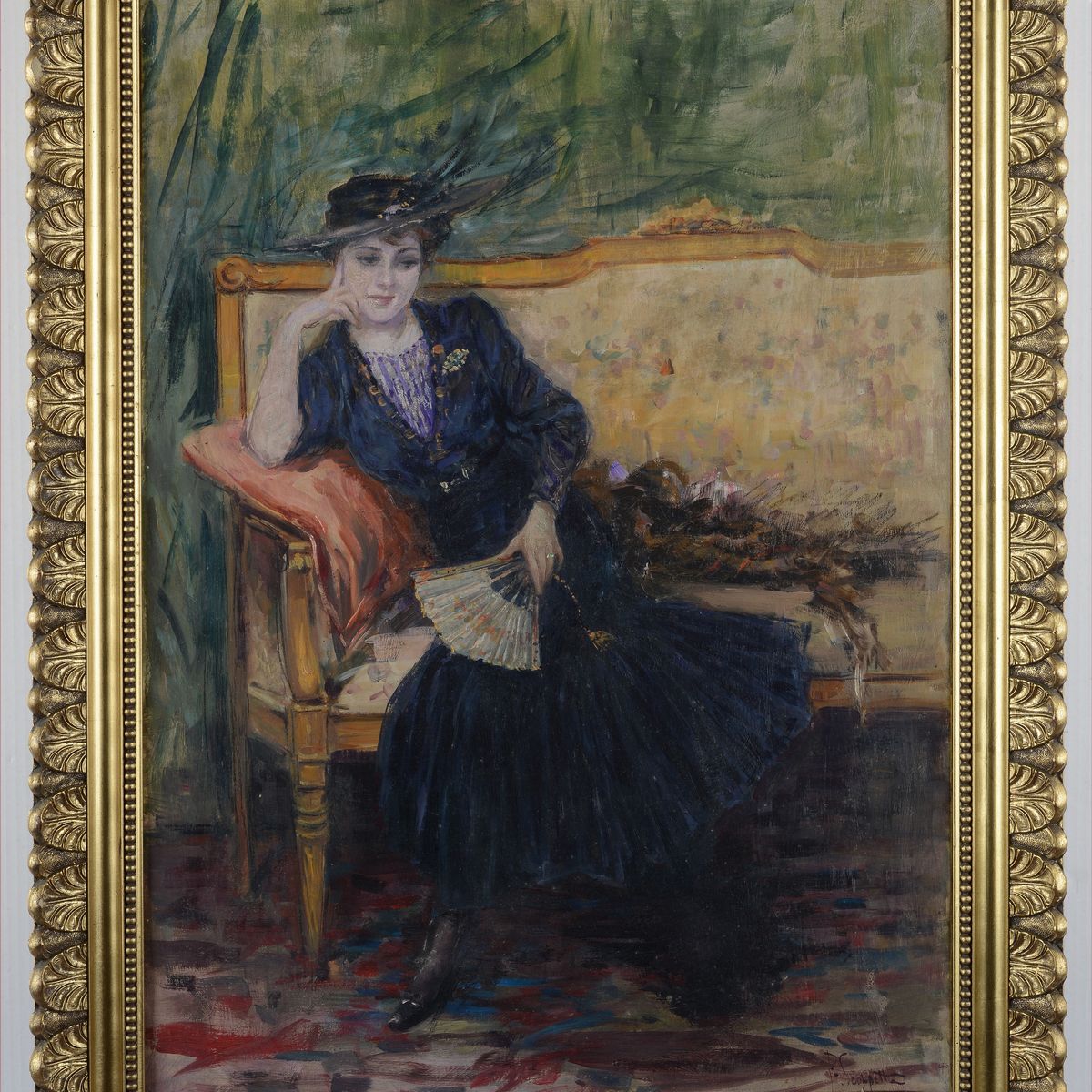 Pietro Scoppetta - Ritratto di Signora sul Divano