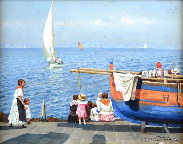Ada Pratella - Fishermen on the pier