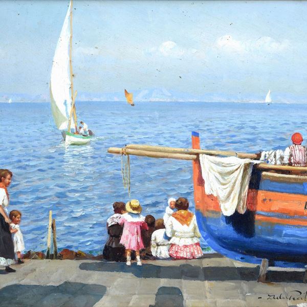 Ada Pratella - Fishermen on the pier