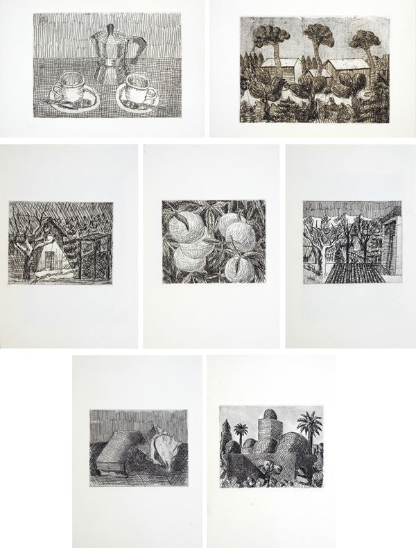Seven engravings and seven poems