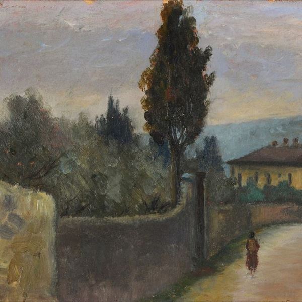 Fausto Magni - Street with figures