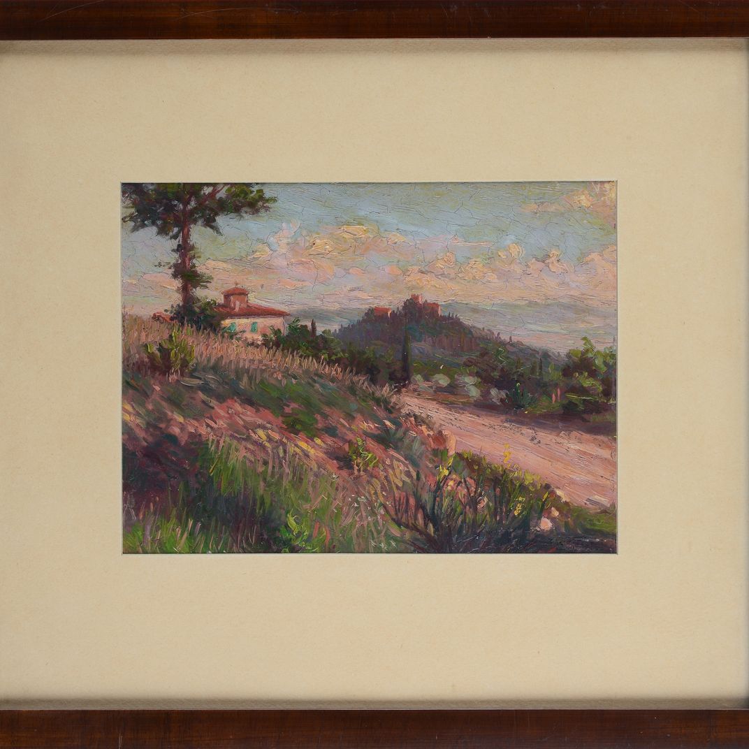 Piero Focardi - Paesaggio con Casa