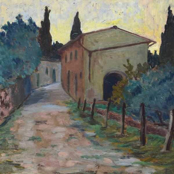 Ferdinando Paolieri - Street with houses