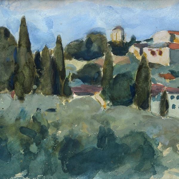 Ardengo Soffici - Tuscan landscape