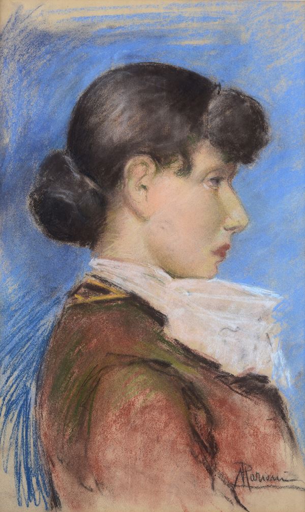 Pompeo Mariani - Profile of a lady