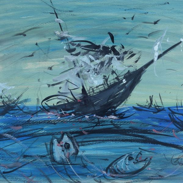Luigi Spazzapan - Sailing ship