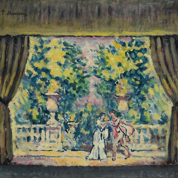 Piero Marussig - Theatrical scene