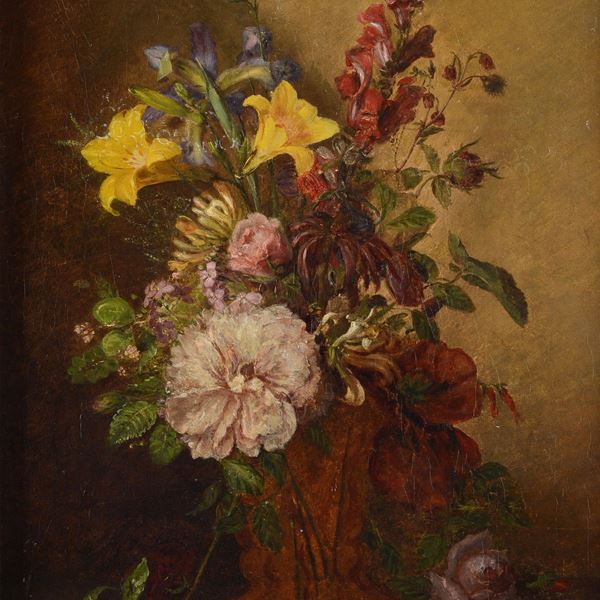 Scuola Veneta, XVIII sec. - Vaso di fiori