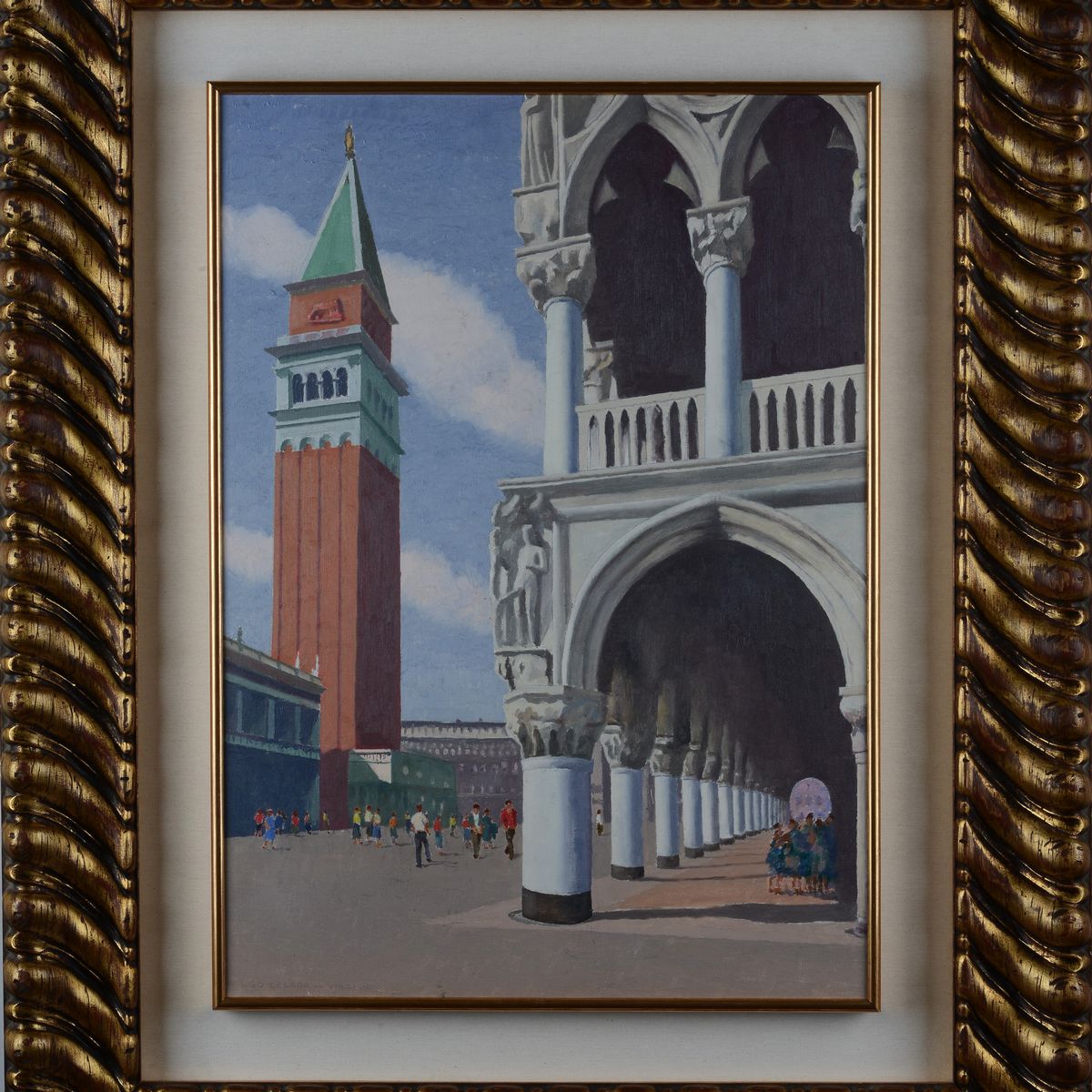 Ugo Celada da Virgilio - Scorcio di Piazza San Marco dalla Piazzetta