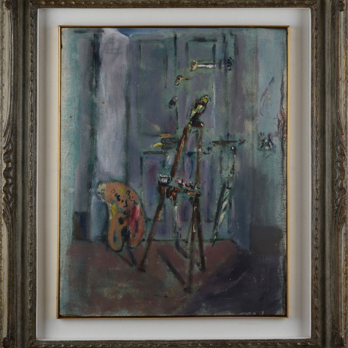 Filippo De Pisis - Interno con Pappagallo