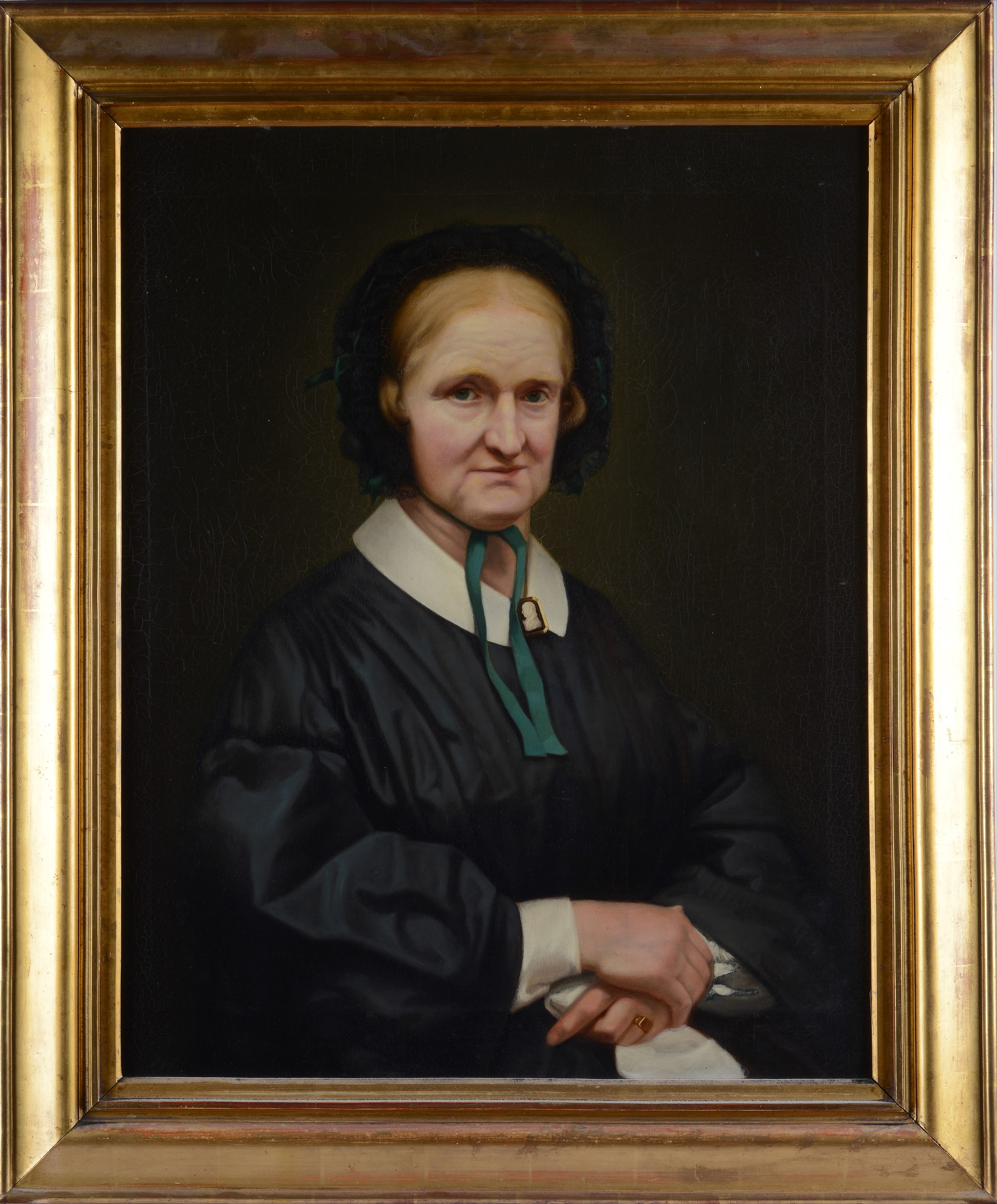 Scuola Europea, XIX Sec. - Ritratto di Signora con Cuffia
