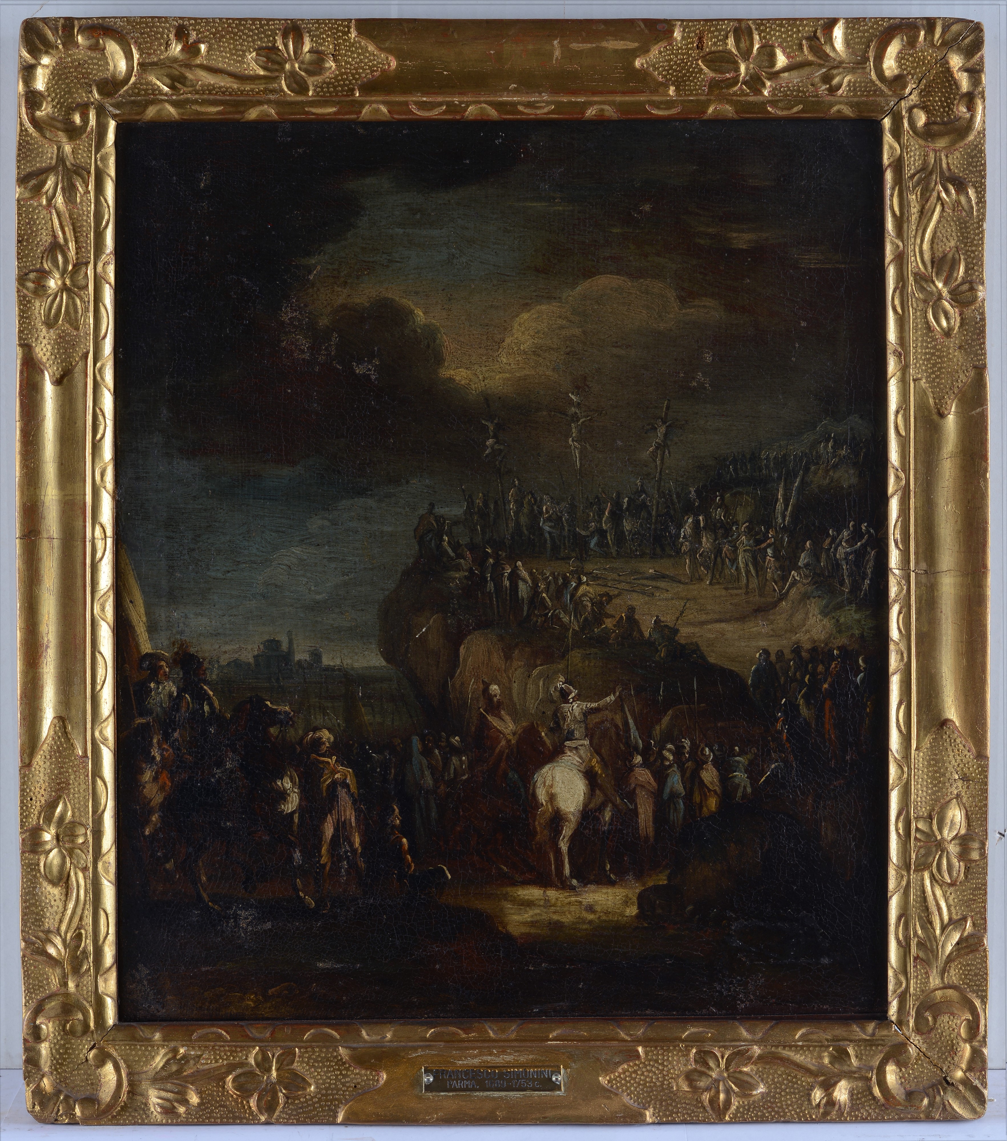 Attr. a Francesco Simonini (1686-1753) - Esercito ai Piedi del Calvario