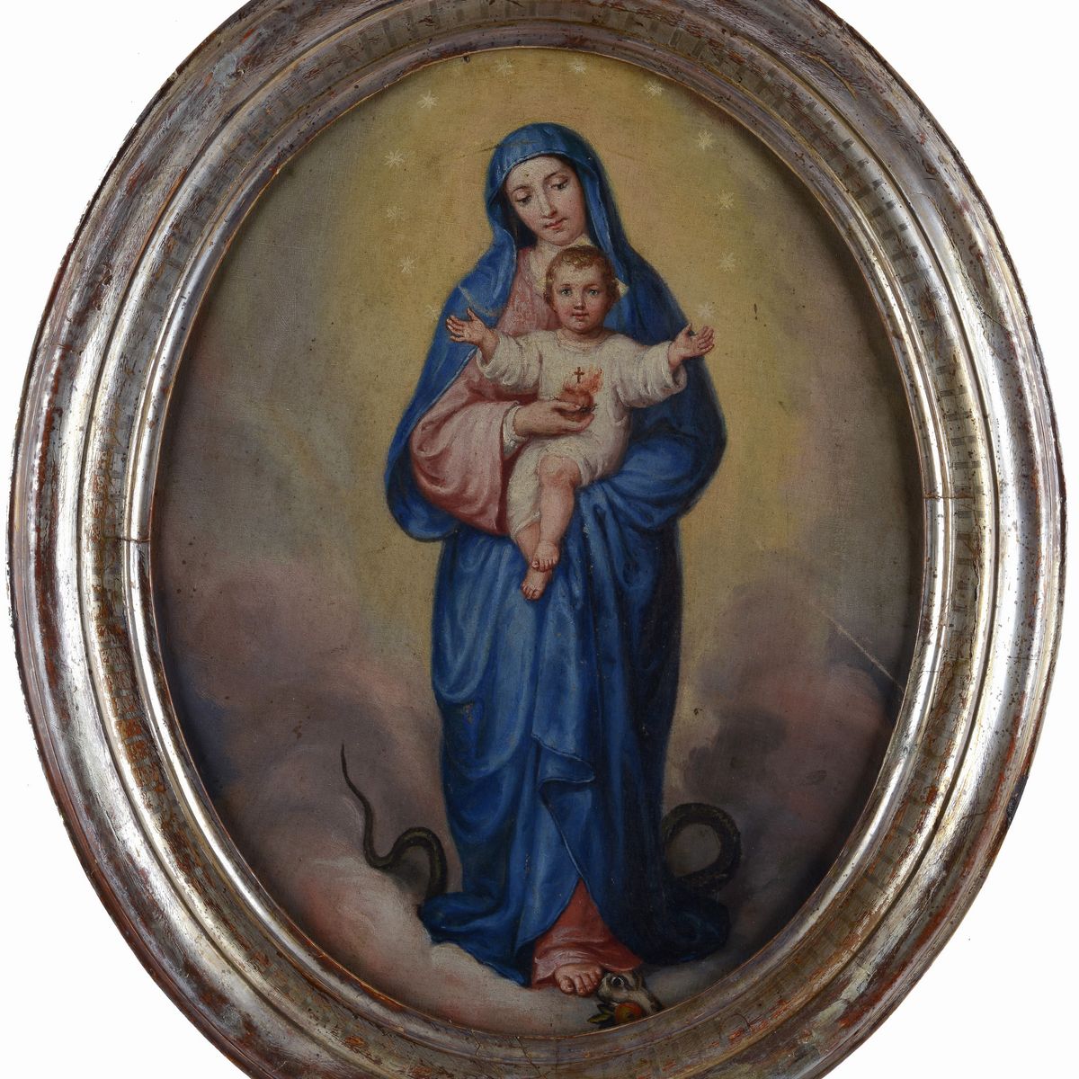 Scuola Italiana, XIX Sec. - Vergine Immacolata con Bambino
