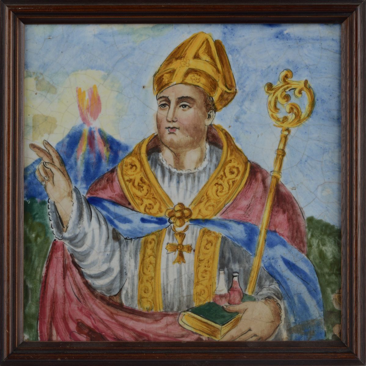 San Gennaro con il Vesuvio