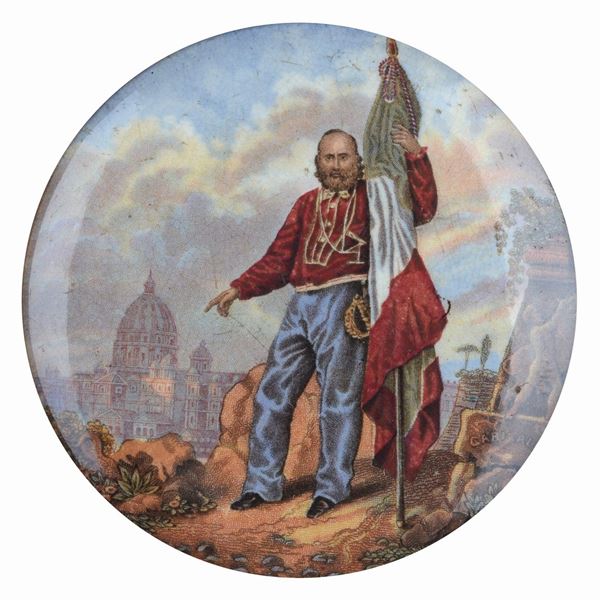 Scuola Italiana, XIX sec. - Giuseppe Garibaldi a Roma