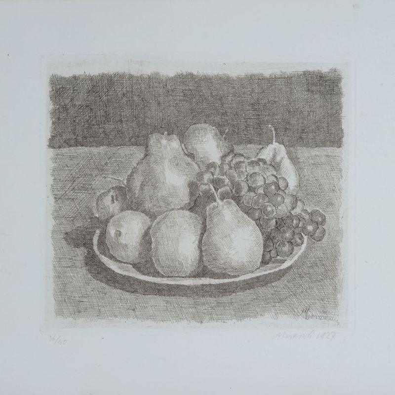 Giorgio Morandi - Natura Morta con Pere e Uva