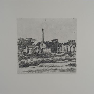 Paesaggio con la Ciminiera (sobborghi di Bologna)