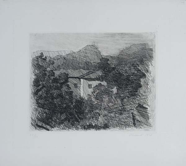 Giorgio Morandi - Paesaggio di Roffeno