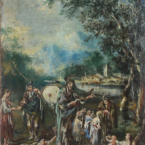 Anonimo, XIX sec. - I giocolieri