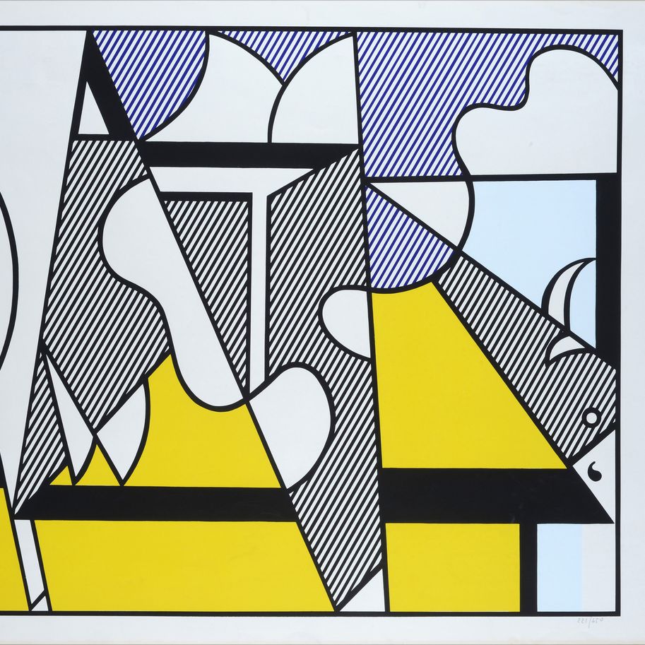 Roy Lichtenstein - Cow Tryptich (cow Going Abstract)