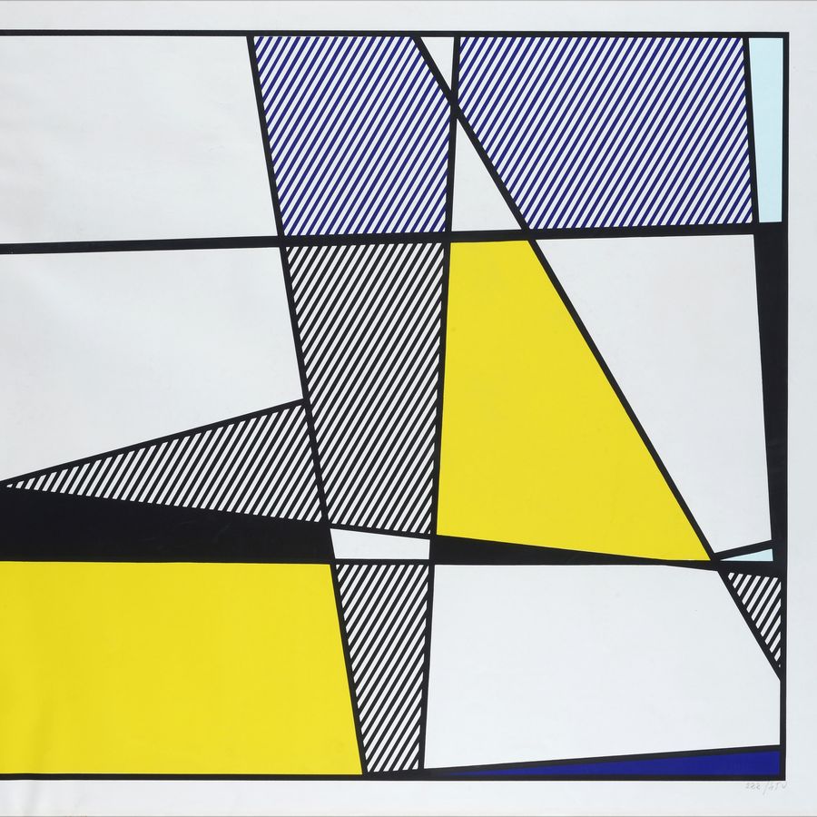 Roy Lichtenstein - Cow Tryptich (cow Going Abstract)