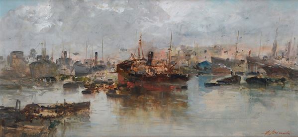 Ezelino Briante - Boats in the harbour