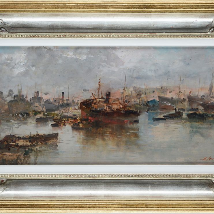Ezelino Briante - Barche nel Porto