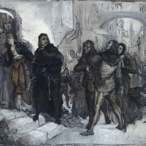 Attr. a Tommaso Minardi - Scena storica (Riccardo Cuor di Leone)