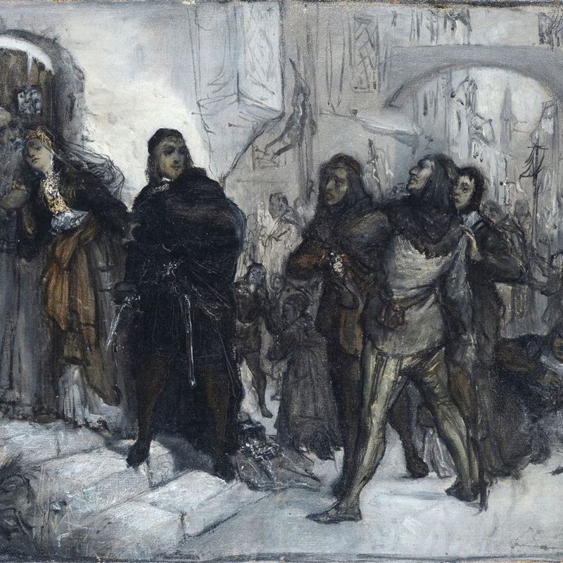 Attr. a Tommaso Minardi - Scena Storica (riccardo Cuor di Leone)