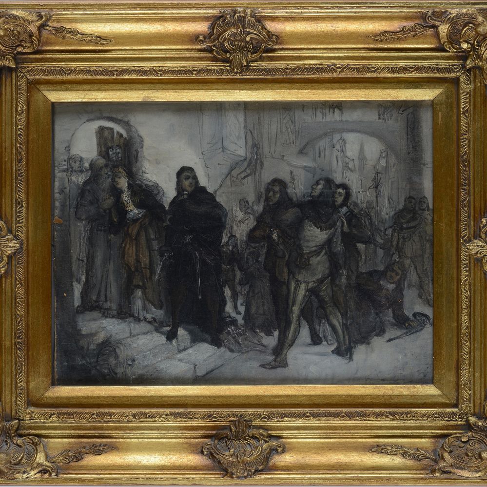Attr. a Tommaso Minardi - Scena Storica (riccardo Cuor di Leone)
