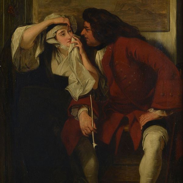 Attr. a Charles Robert Leslie - Uncle Toby and the Widow Wadman