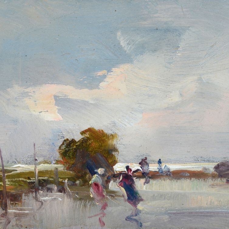 Carlo Follini - Figure in Laguna