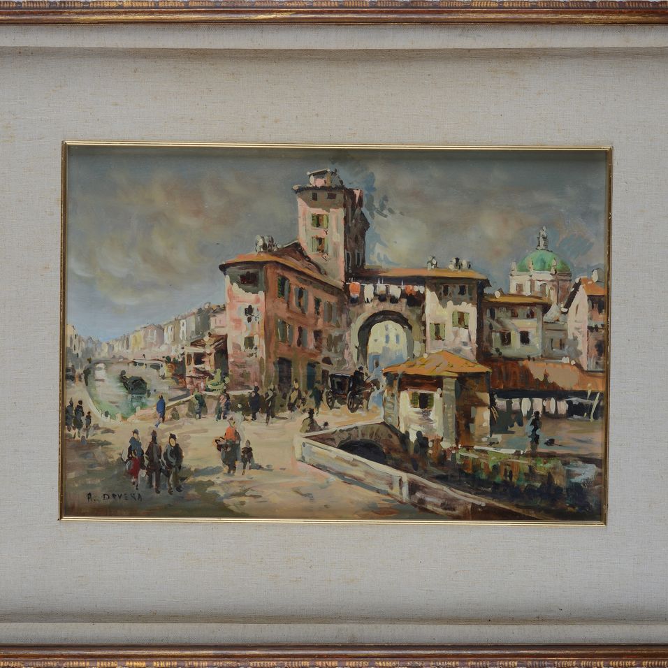 Achille Dovera - Scorcio di Città