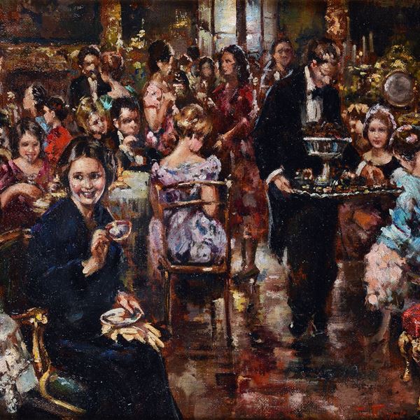 Franco Rispoli - Interno di cafè