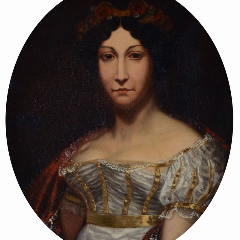 Anonimo, XIX Sec. - Ritratto di Aristocratica