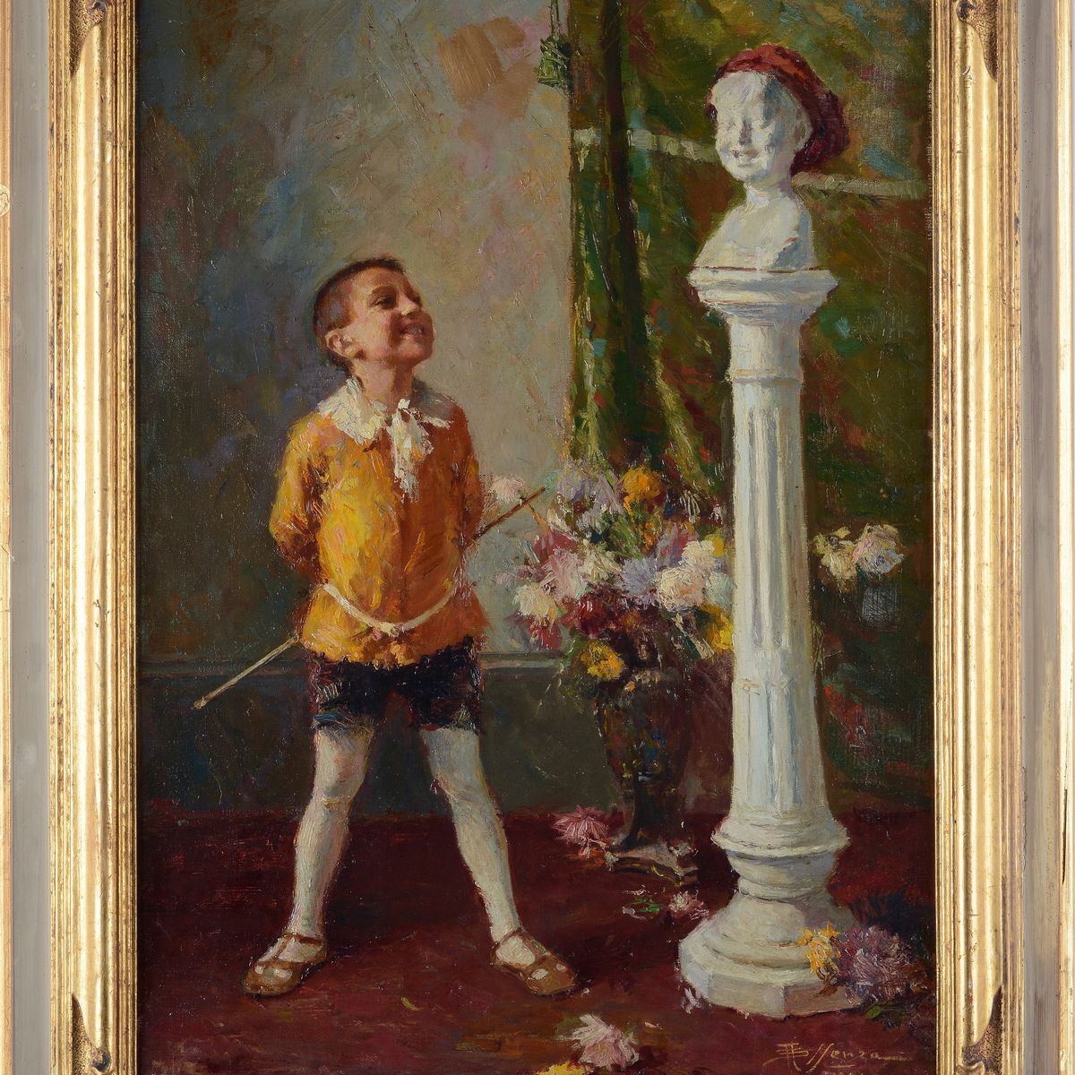 Anonimo, XIX - XX Sec. - Bambino con Busto