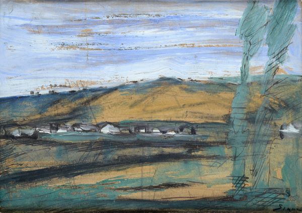 Attr. a Mario Sironi - Landscape