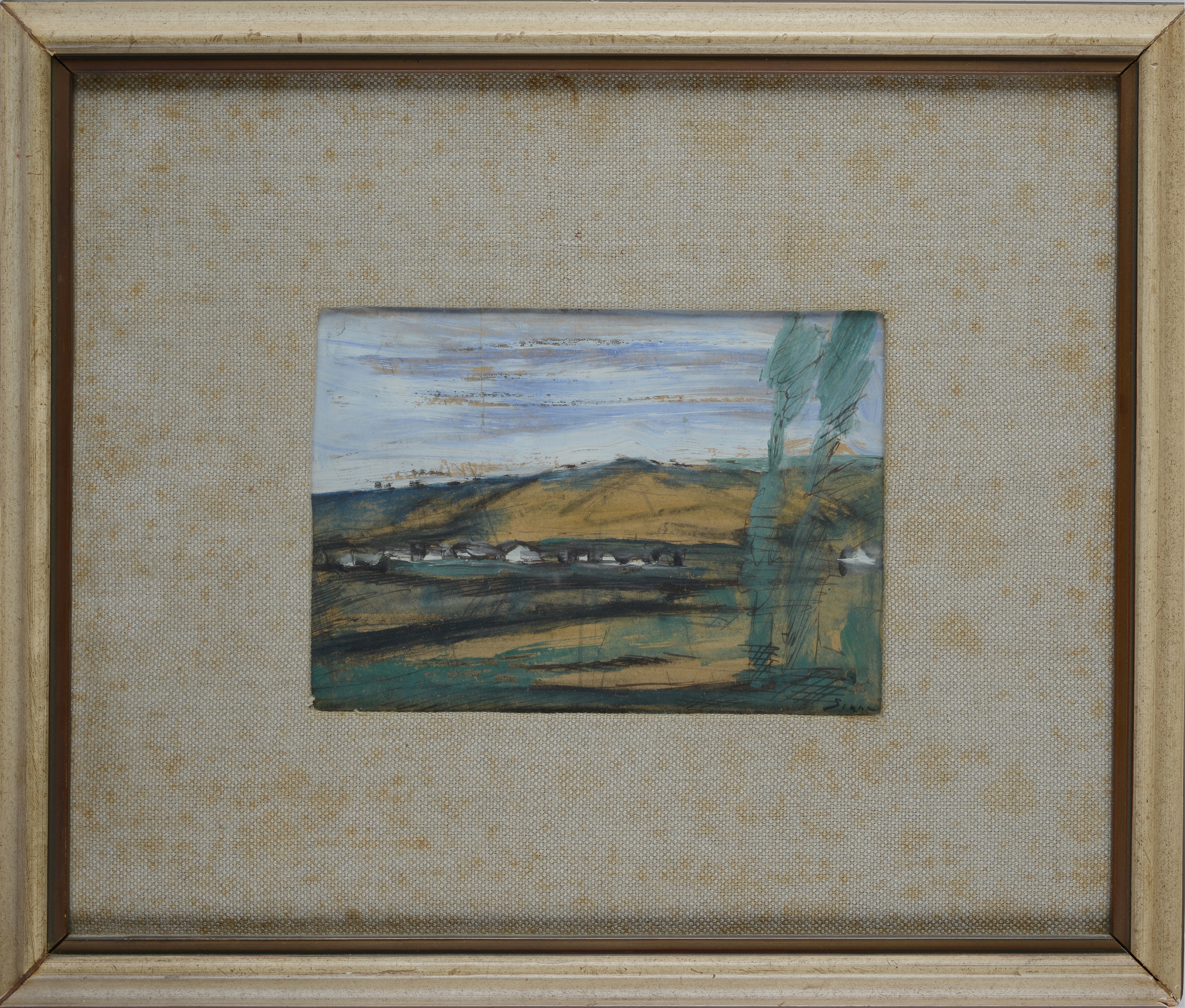 Attr. a Mario Sironi - Paesaggio