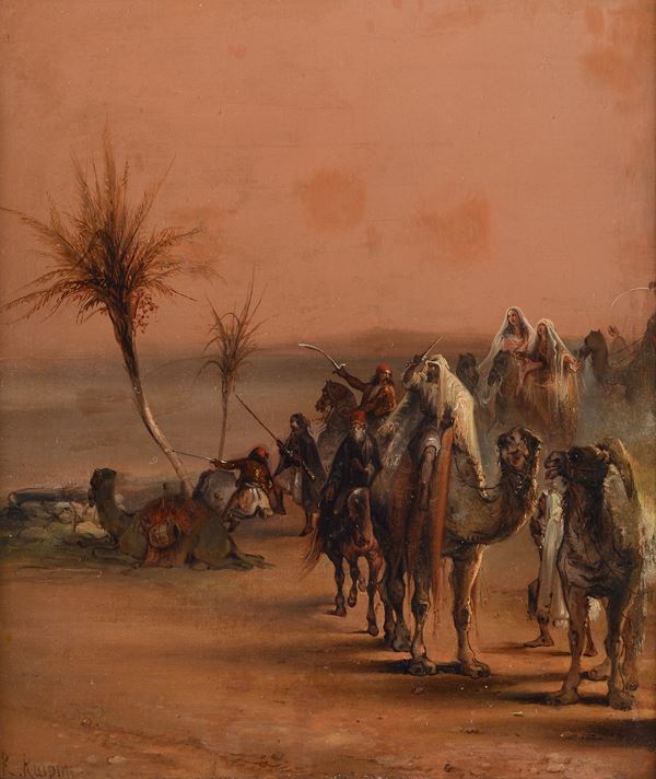Randolfo Ruspini - Camel caravan