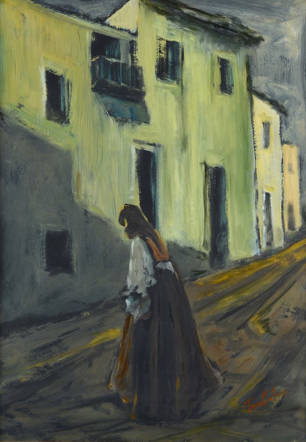 Tore Pintus - Donna sarda in paese