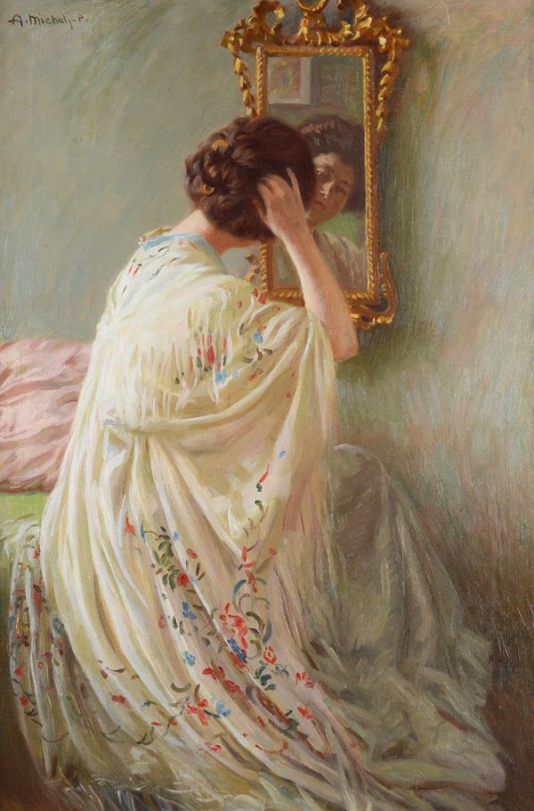 Alberto Micheli - Woman sitting in the mirror