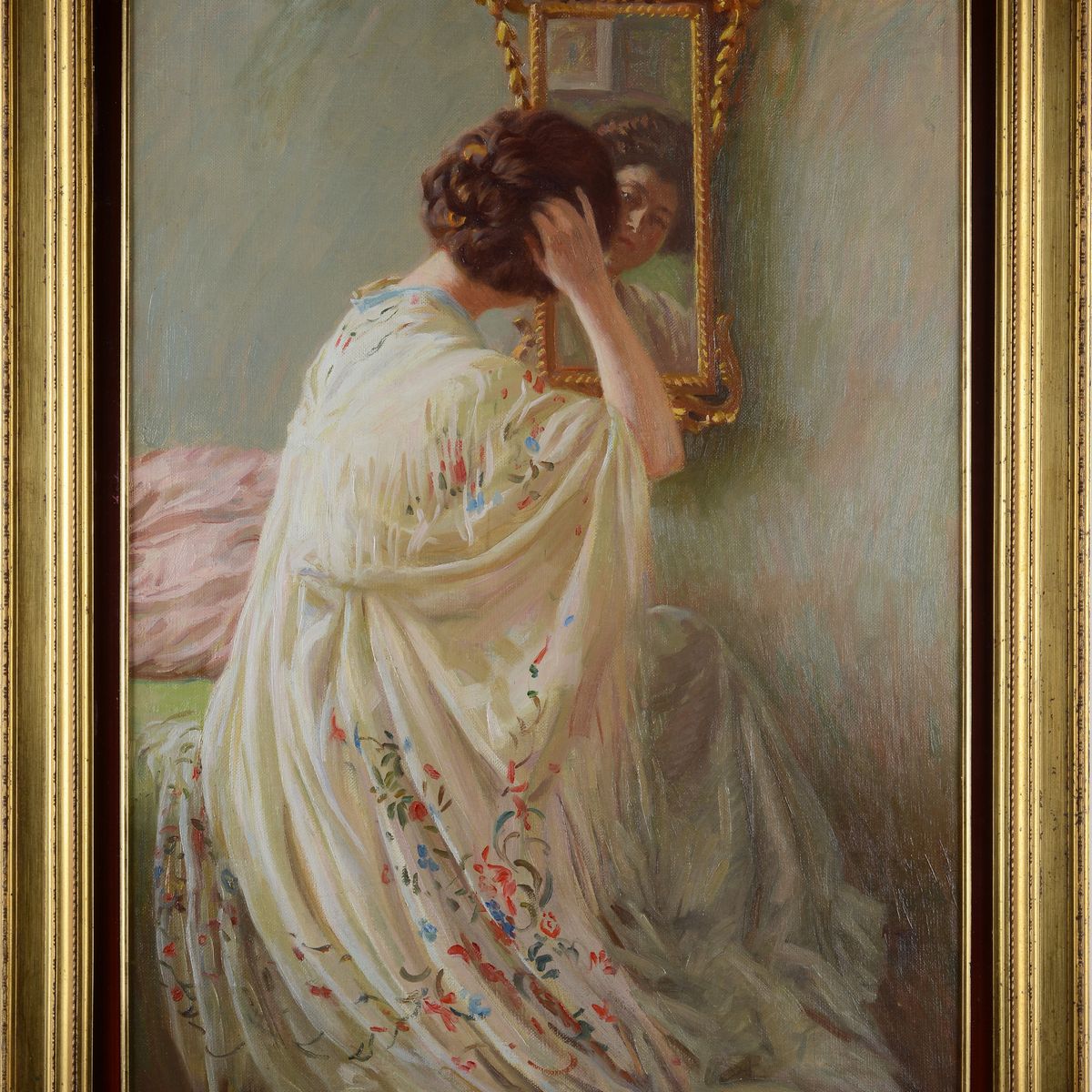 Alberto Micheli - Donna Seduta allo Specchio