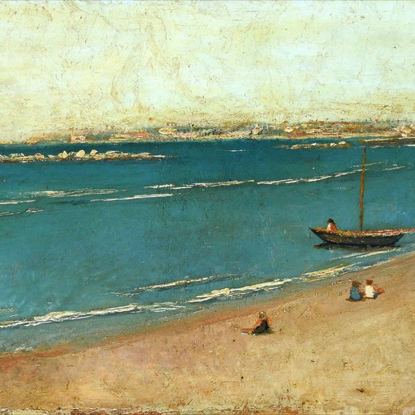 Luigi Bianchi - Marina with boat