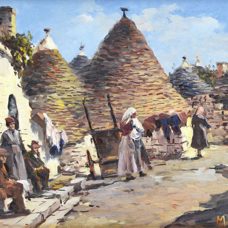 Marino Cives - Paesaggio con Trulli