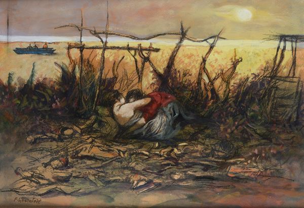Fausto Maria Liberatore - Amanti sulla spiaggia