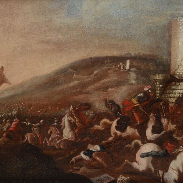 Anonimo, XVI sec. - Battle against the Turks (after Jacques Courtois)